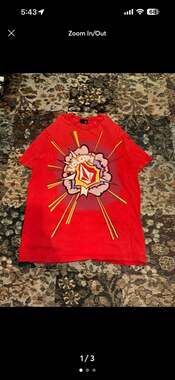 Volcom Comic Explosion Graphic T-Shirt Red Size M